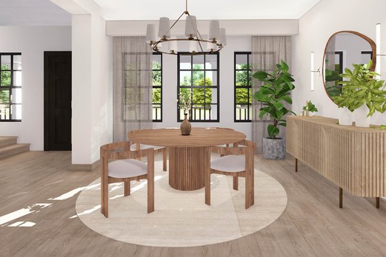 Interior - Dining Room for Farmhouse House Plan #124-269 - 3 bed, 3.5 bath