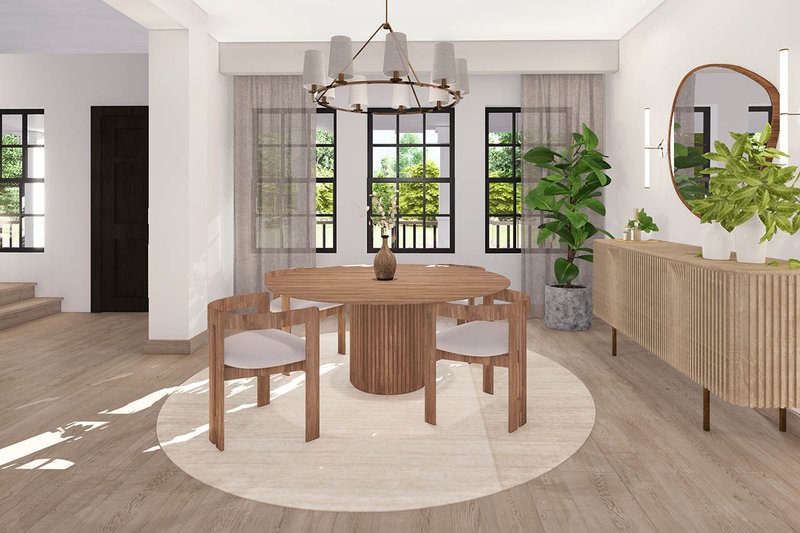 Home Plan - Interior - Dining Room for Farmhouse House Plan #124-269 - 3 bed, 3.5 bath
