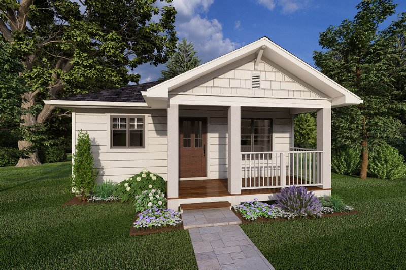 Architectural House Design - Cottage Exterior - Front Elevation Plan #126-261