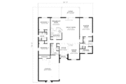 Mediterranean Style House Plan - 3 Beds 2 Baths 2056 Sq/Ft Plan #17-1132 