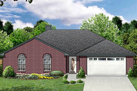 Exterior - Front Elevation for Traditional House Plan #84-300 - 3 bed, 2 bath