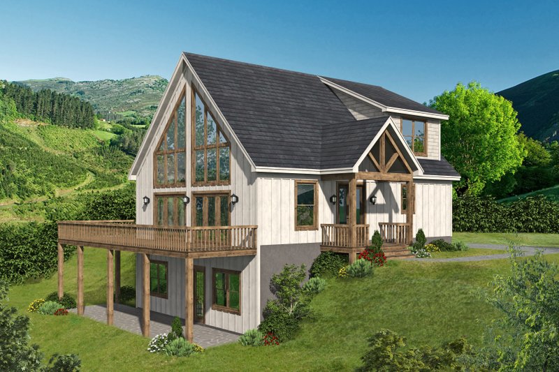 Dream House Plan - Farmhouse Exterior - Front Elevation Plan #932-387