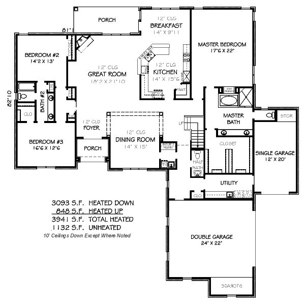 European Floor Plan - Main Floor Plan #424-29