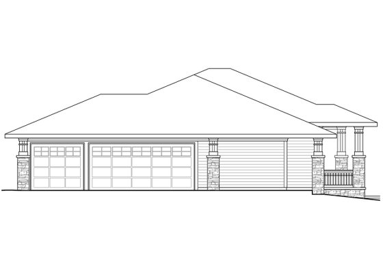 Exterior - Other Elevation for Craftsman House Plan #124-687 - 3 bed, 2.5 bath