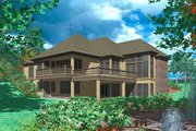 European Style House Plan - 5 Beds 4.5 Baths 4808 Sq/Ft Plan #48-133 