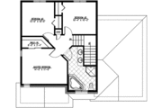 European Style House Plan - 3 Beds 1.5 Baths 1390 Sq/Ft Plan #138-133 