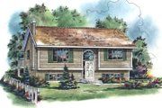 Contemporary Style House Plan - 3 Beds 2 Baths 1140 Sq/Ft Plan #18-310 