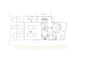 Floor Plan - Main Floor for Modern House Plan #902-3 - 4 bed, 4 bath