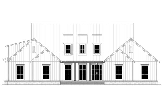 Exterior - Front Elevation 4 for Farmhouse House Plan #430-299 - 3 bed, 2.5 bath