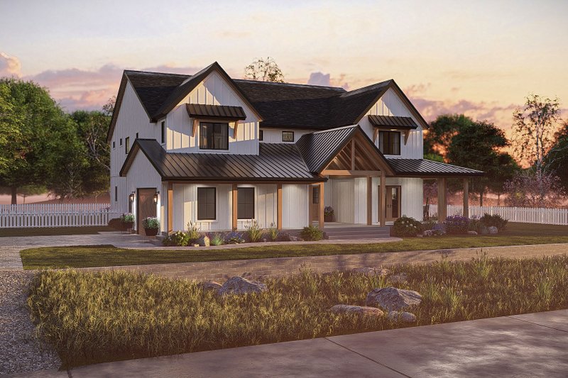 House Design - Exterior - Other Elevation 2 for Farmhouse House Plan #455-237 - 4 bed, 4 bath