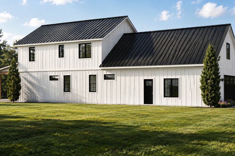 House Design - Exterior - Rear Elevation for Farmhouse House Plan #1064-516 - 7 bed, 4 bath
