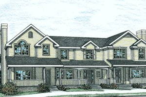 Traditional Exterior - Front Elevation Plan #20-402