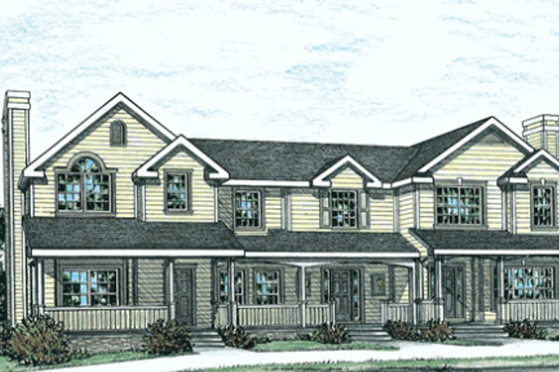 Home Plan - Traditional Exterior - Front Elevation Plan #20-402