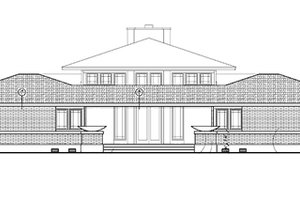 Exterior - Other Elevation for Prairie House Plan #72-179 - 5 bed, 3.5 bath