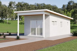 Exterior - Other Elevation for Modern House Plan #1106-58, 1 bath