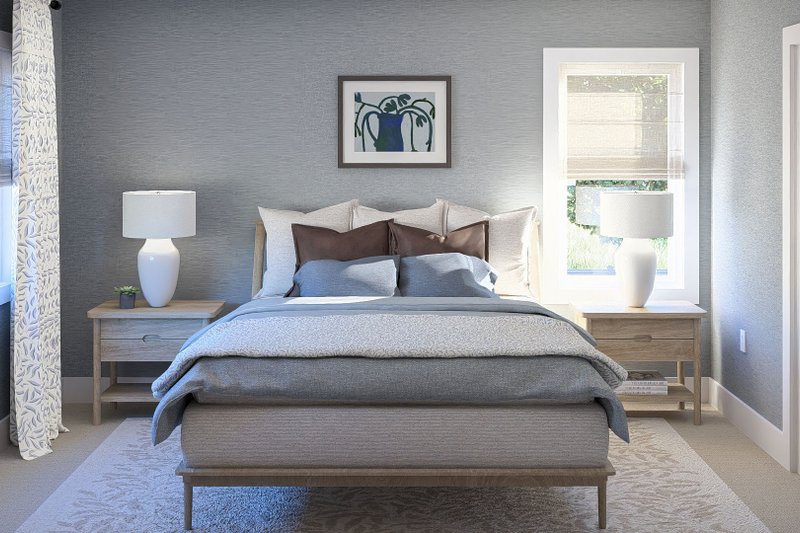Home Plan - Interior - Master Bedroom for Craftsman House Plan #455-719 - 3 bed, 2.5 bath