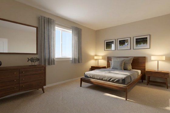 Interior - Bedroom for Contemporary House Plan #126-309 - 3 bed, 2 bath