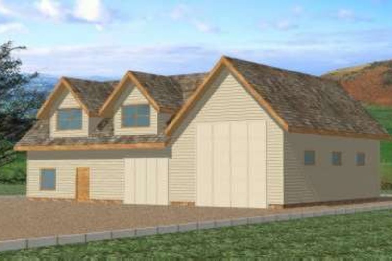 Home Plan - Traditional Exterior - Front Elevation Plan #117-357