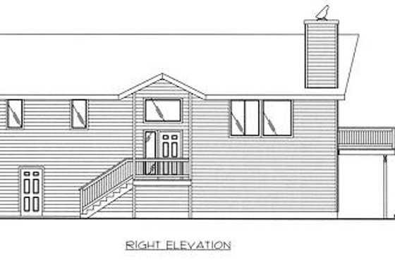 Exterior - Other Elevation for Traditional House Plan #117-516 - 3 bed, 2.5 bath