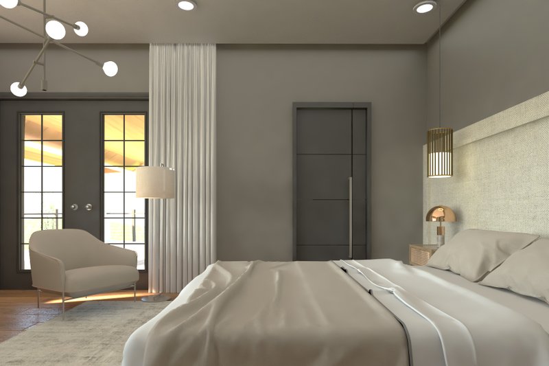Architectural House Design - Interior - Master Bedroom 1 for Barndominium House Plan #1064-302 - 3 bed, 2.5 bath