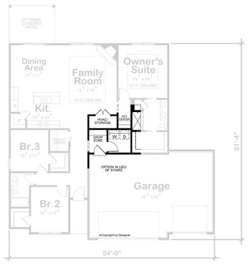 Floor Plan - Other Floor for Modern House Plan #20-2475 - 3 bed, 2 bath