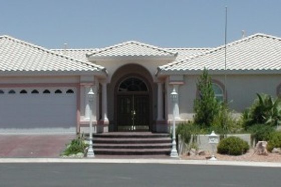 Exterior - Other Elevation for Adobe / Southwestern House Plan #1-826 - 4 bed, 3 bath