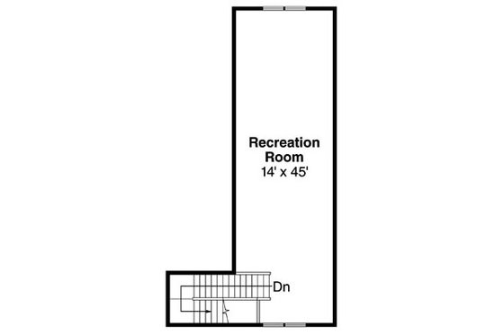 Floor Plan - Upper Floor for Craftsman House Plan #124-797, 0 bath