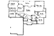 European Style House Plan - 6 Beds 4.5 Baths 5156 Sq/Ft Plan #308-229 