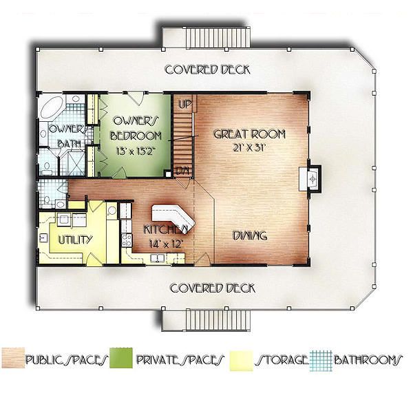 Traditional Floor Plan - Main Floor Plan #24-272