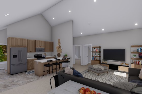 Interior - Kitchen for Colonial House Plan #1060-164 - 2 bed, 1 bath