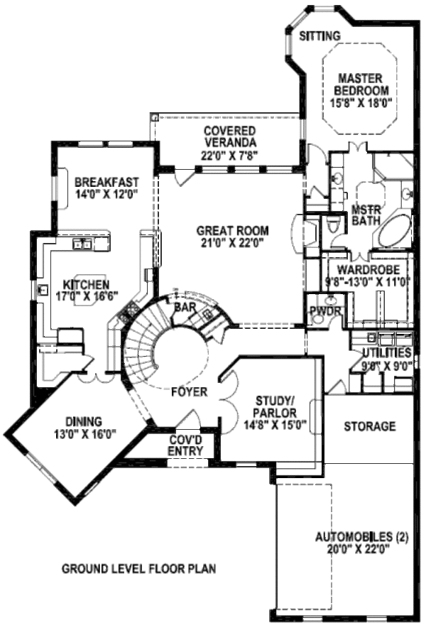 Floor Plan - Main Floor Plan #141-286