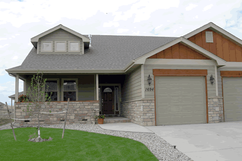 Dream House Plan - Exterior - Front Elevation 4 for Mediterranean House Plan #20-1608 - 3 bed, 2 bath