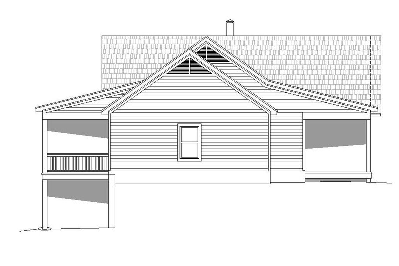 Architectural House Design - Exterior - Other Elevation for Country House Plan #932-36 - 2 bed, 2 bath