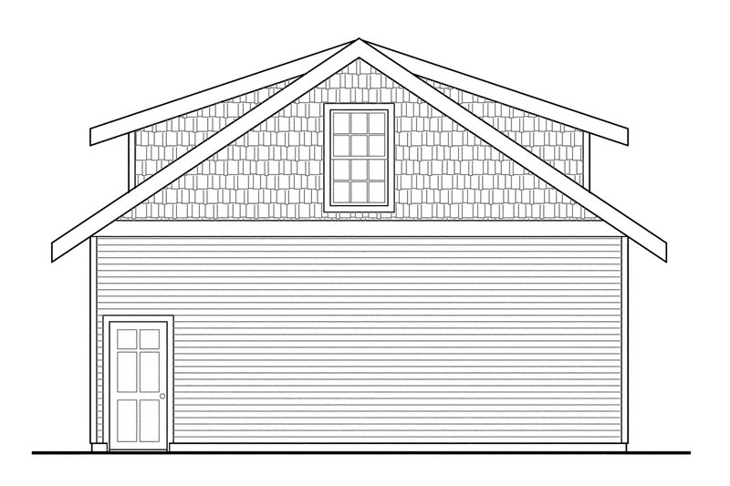 House Design - Exterior - Other Elevation for Craftsman House Plan #124-800, 0 bath