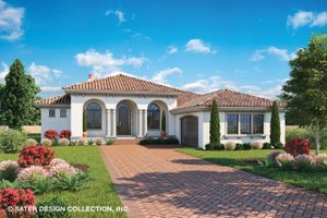 Mediterranean Exterior - Front Elevation Plan #930-501