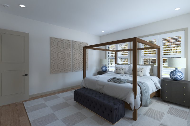 House Blueprint - Interior - Master Bedroom 1 for Farmhouse House Plan #1060-410 - 3 bed, 3.5 bath