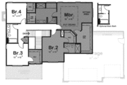 Traditional Style House Plan - 4 Beds 4 Baths 2892 Sq/Ft Plan #20-1795 