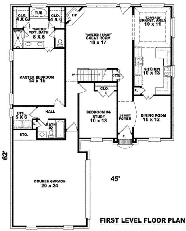 European Floor Plan - Main Floor Plan #81-834