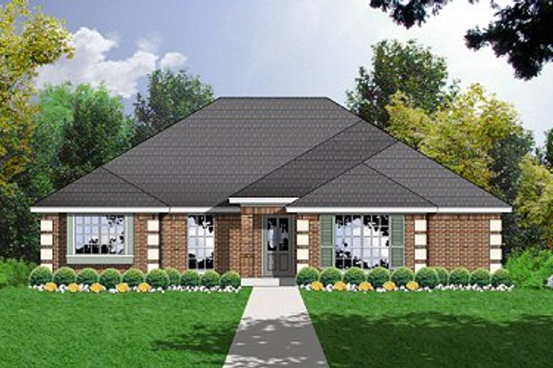 Home Plan - Traditional Exterior - Front Elevation Plan #40-325