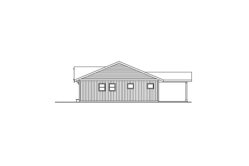 Home Plan - Exterior - Other Elevation 1 for Ranch House Plan #124-1470 - 3 bed, 2 bath