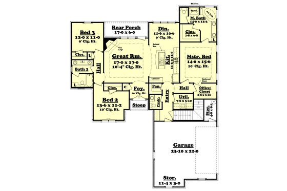 Optional Basement Stair Location