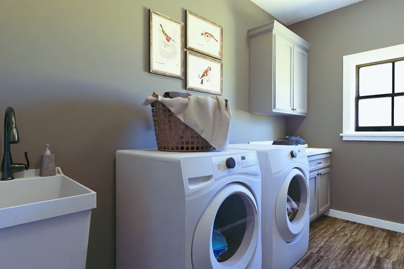 Dream House Plan - Interior - Laundry for Farmhouse House Plan #44-287 - 3 bed, 2 bath