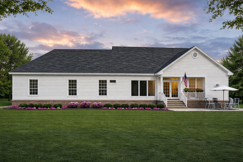 House Blueprint - Exterior - Rear Elevation for Farmhouse House Plan #21-621 - 3 bed, 2.5 bath