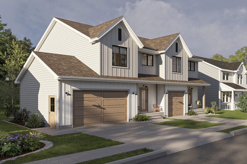 House Design - Exterior - Other Elevation 1 for Farmhouse House Plan #455-402 - 3 bed, 2.5 bath