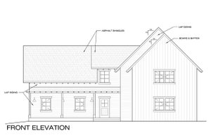 Exterior - Front Elevation 4 for Farmhouse House Plan #1068-2 - 4 bed, 2.5 bath