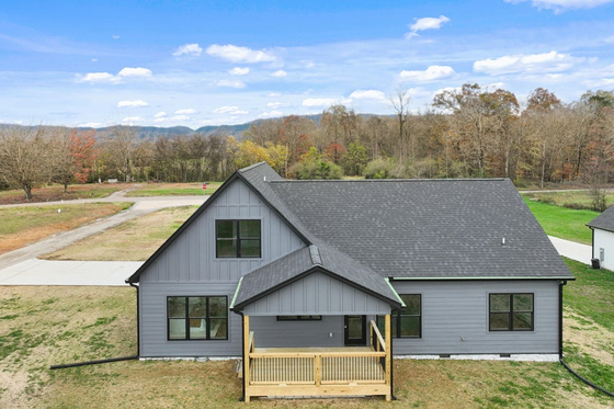 Exterior - Rear Elevation for Farmhouse House Plan #123-122 - 3 bed, 2 bath