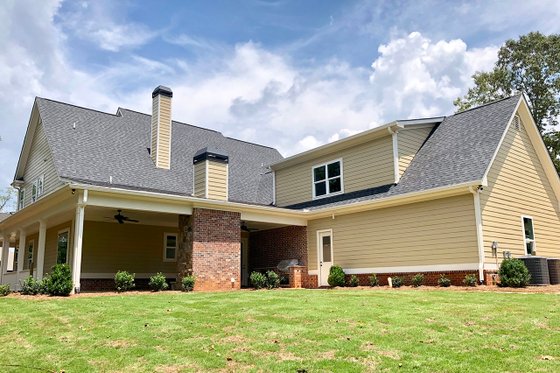 Exterior - Rear Elevation for Farmhouse House Plan #437-92 - 4 bed, 4.5 bath