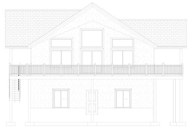 House Plan Design - Exterior - Other Elevation 2 for Traditional House Plan #1060-409 - 2 bed, 2 bath
