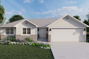 House Design - Exterior - Front Elevation for Traditional House Plan #1060-176 - 3 bed, 2 bath