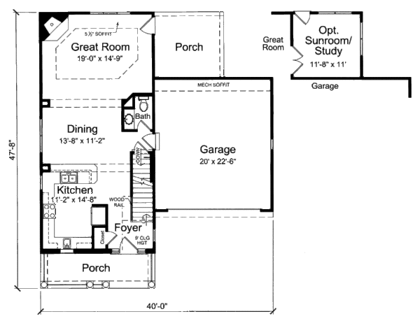 Traditional Floor Plan - Main Floor Plan #46-513